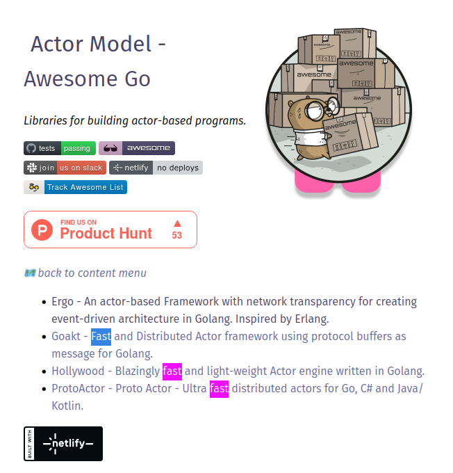 halturin's tweet photo. Fun fact. Ergo Framework being the fastest actor implementation in Golang doesn't use "fast" in its description 😀
Need a proof? Here you go https://t.co/I0fDIe0iS1 https://t.co/jQW4HIDai4