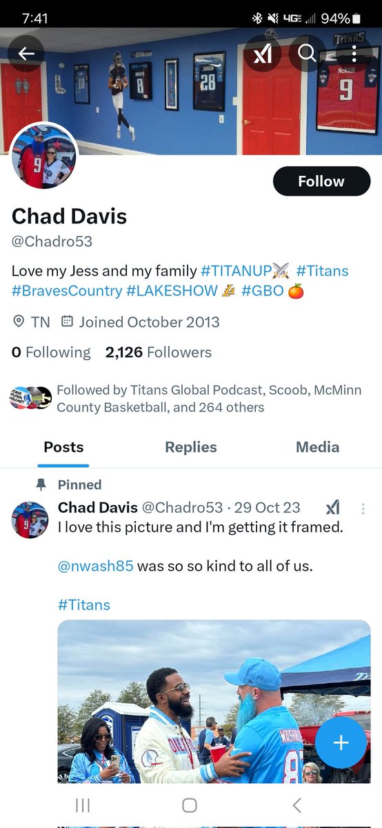 ChadDavis85's tweet photo. Dear @X 
Please help me get my account back that was hacked. They have unfollowed everyone on my account. 
I need it back https://t.co/ubvlbgcOtL