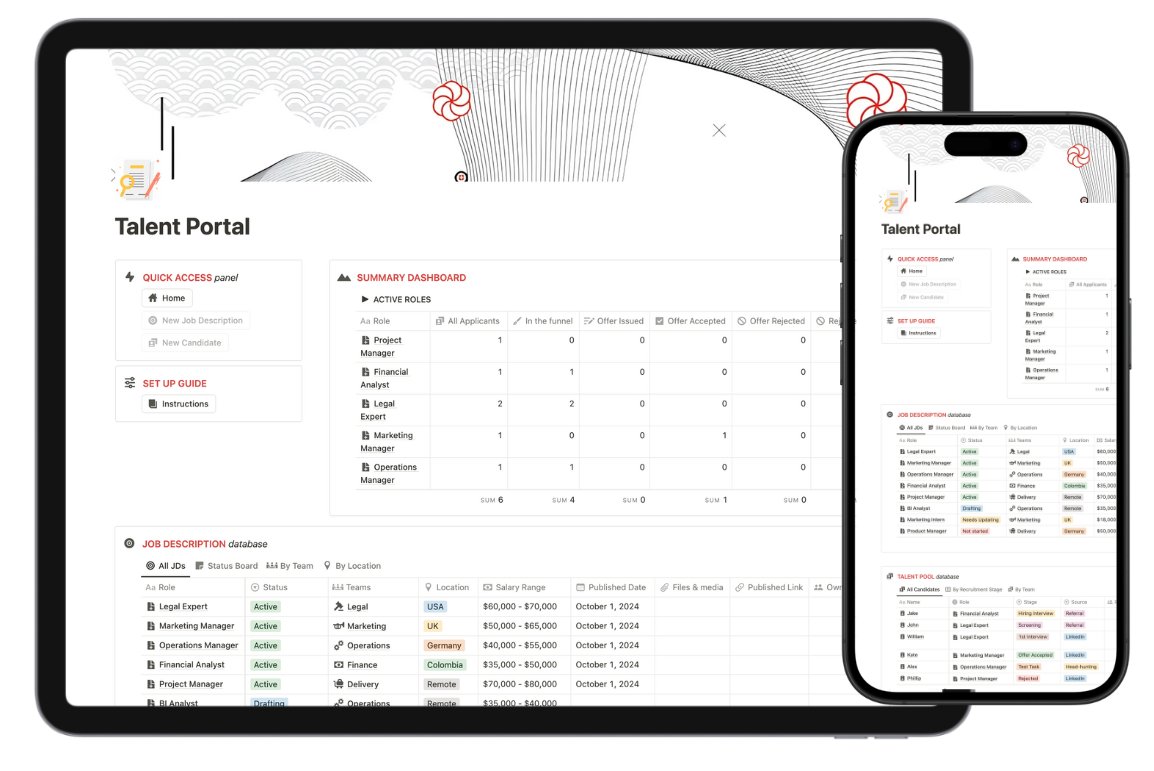 Hiring is broken. 

Too many teams rely on memory instead of systems.

My Talent Portal fixes that.

Normally costs $29 but in the next 24 hours it is FREE. 

To get it: 
- Follow me (so I could DM you)
- Like this tweet
- Comment 'TALENT' below