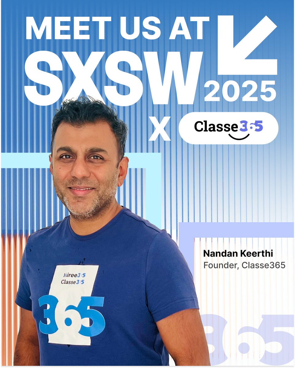 Classe365 is very excited to meet you at <a href="/sxsw/">SXSW</a> 

Fellow SXSW enthusiasts, 𝗱𝗿𝗼𝗽 𝘂𝘀 𝗮 𝘁𝗲𝘅𝘁 𝗼𝗻 𝗟𝗶𝗻𝗸𝗲𝗱𝗜𝗻. We will see you there!

#SXSW #SXSW2025 #AustralianEdTech #Classe365 #CommunityMeetUp #digital #tech