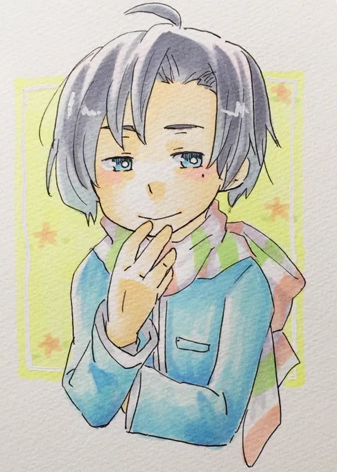 絵柄の話ですがわたしは瞳孔白抜き(?)みたいなのがけっこう好きです 瞳の真ん中を白で塗るみたいな 一時期やってた またやろうかな(まず描け