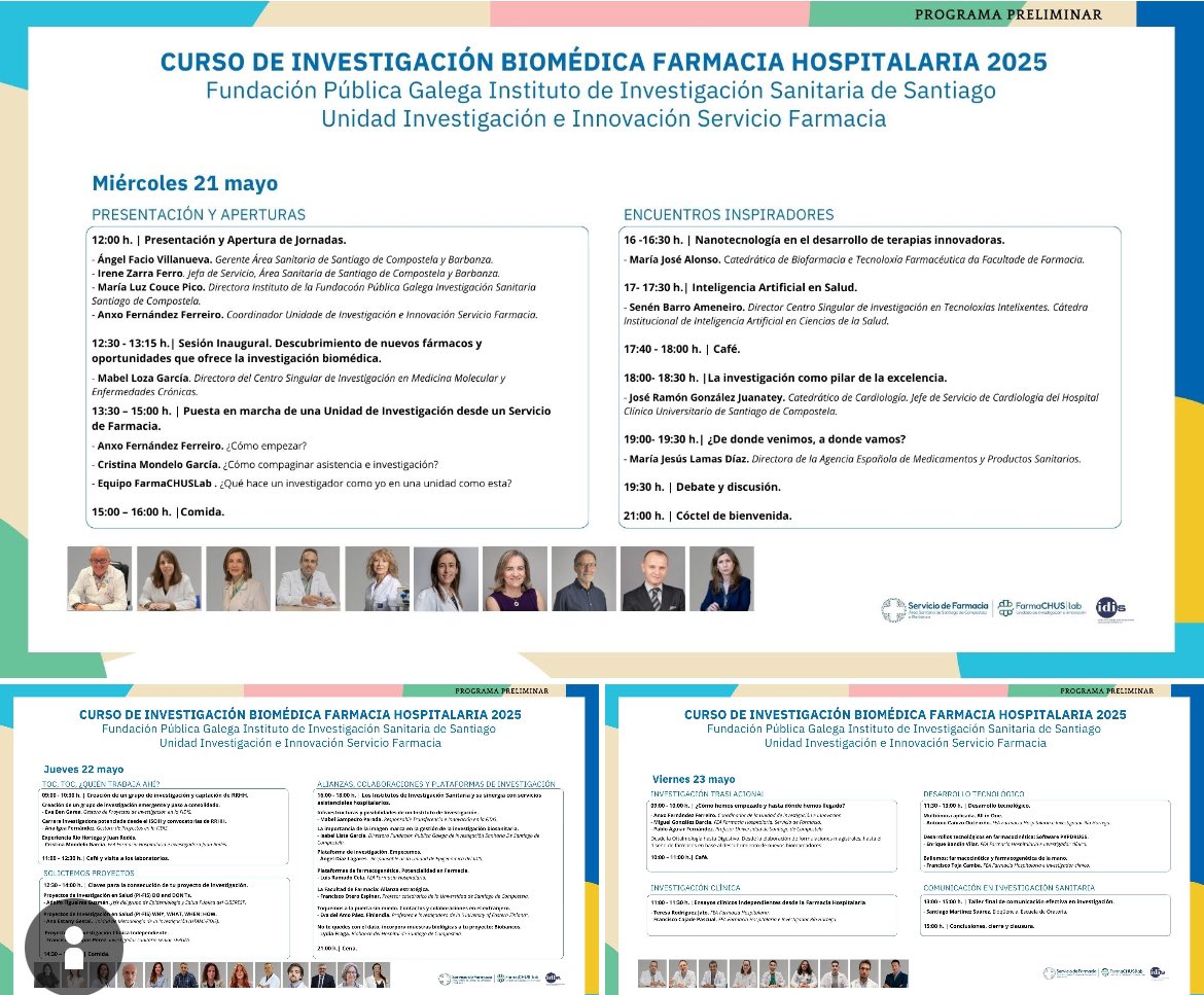 Lanzamos la IV Edición del Curso de Investigación Biomédica en Farmacia Hospitalaria! #IBFH

📢 INSCRIPCIONES ABIERTAS 👉 lnkd.in/dVuDfCN2