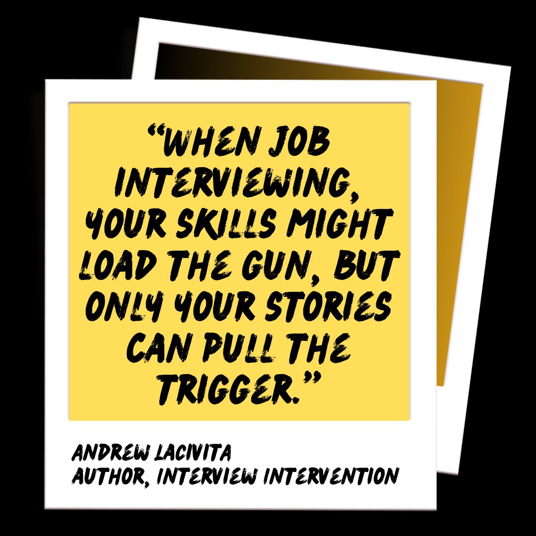 arlacivita's tweet image. Today’s Line to Live By® by Andrew LaCivita, author of Interview Intervention
#jobinterview #todayslinetoliveby #interviewintervention #careers #interviewingtips