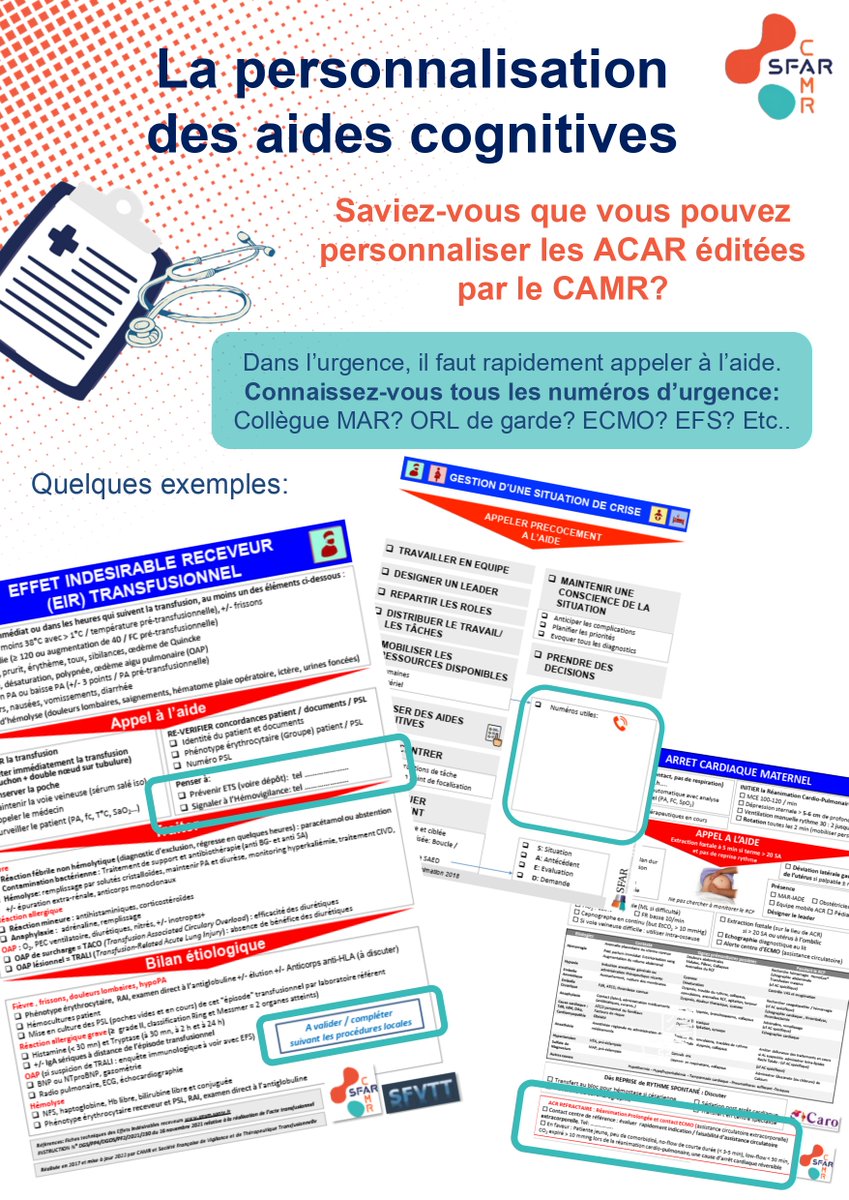 SFAR Anesthésie Réanimation (@sfar_org) on Twitter photo 🤓 Le CAMR vous informe sur la personnalisation des aides cognitives
📃 Consultez les aides cognitives de la SFAR 👉 sfar.org/espace-profess…
<a href="/SFARJeunes/">SFAR Jeunes</a> <a href="/AJARFrance/">AJAR France 🇫🇷</a> <a href="/SNJeunesAR/">Syndicat National des Jeunes Anesth-Réa</a> <a href="/SyndicatSnarf/">SNARF</a> <a href="/SNPHARE/">SNPHARE</a> @contacfnir <a href="/jeunesMIR/">ANJMIR</a> <a href="/ISNItwit/">ISNI - InterSyndicale Nationale des Internes</a> <a href="/SNIA75/">SNIA : Syndicat Nal des #IADE</a> <a href="/cnear_fr/">CNEAR Anesthésie Réanimation</a> 🤓 Le CAMR vous informe sur la personnalisation des aides cognitives
📃 Consultez les aides cognitives de la SFAR 👉 sfar.org/espace-profess…
<a href="/SFARJeunes/">SFAR Jeunes</a> <a href="/AJARFrance/">AJAR France 🇫🇷</a> <a href="/SNJeunesAR/">Syndicat National des Jeunes Anesth-Réa</a> <a href="/SyndicatSnarf/">SNARF</a> <a href="/SNPHARE/">SNPHARE</a> @contacfnir <a href="/jeunesMIR/">ANJMIR</a> <a href="/ISNItwit/">ISNI - InterSyndicale Nationale des Internes</a> <a href="/SNIA75/">SNIA : Syndicat Nal des #IADE</a> <a href="/cnear_fr/">CNEAR Anesthésie Réanimation</a>