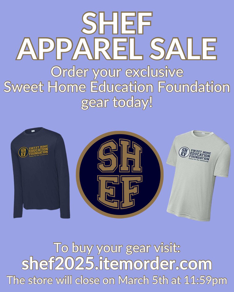 The SHEF Apparel Sale is now live! It’s time to get some new gear to add to your Sweet Home rotation! The store is only alive for 1 week and closes on March 5th at midnight!