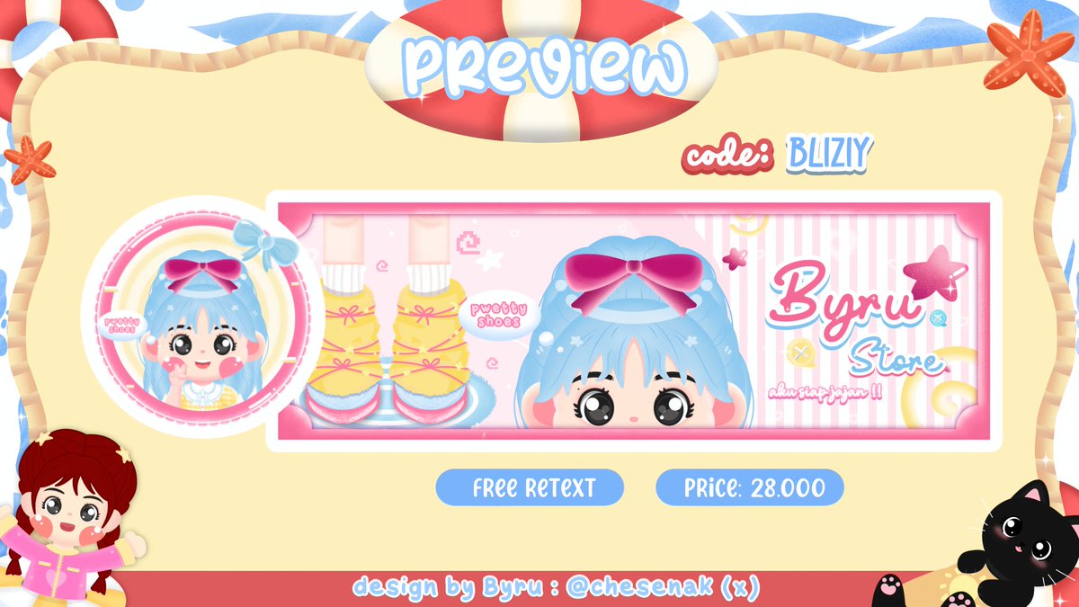 chesenak's tweet image. help rt or any interaction will be appreciated? thank you! 🩵

halOo ! Byru bawa 4 ready stock / rs layout chibi nih yg sudah siap untuk di adopsi sama kalian 👀-!!

💰 28.000 / each
free retext ✅

DM jika berminat 📩
jangan lupa @ after DM Yapp‼️

#zonauang #zonajajanᅠᅠᅠ