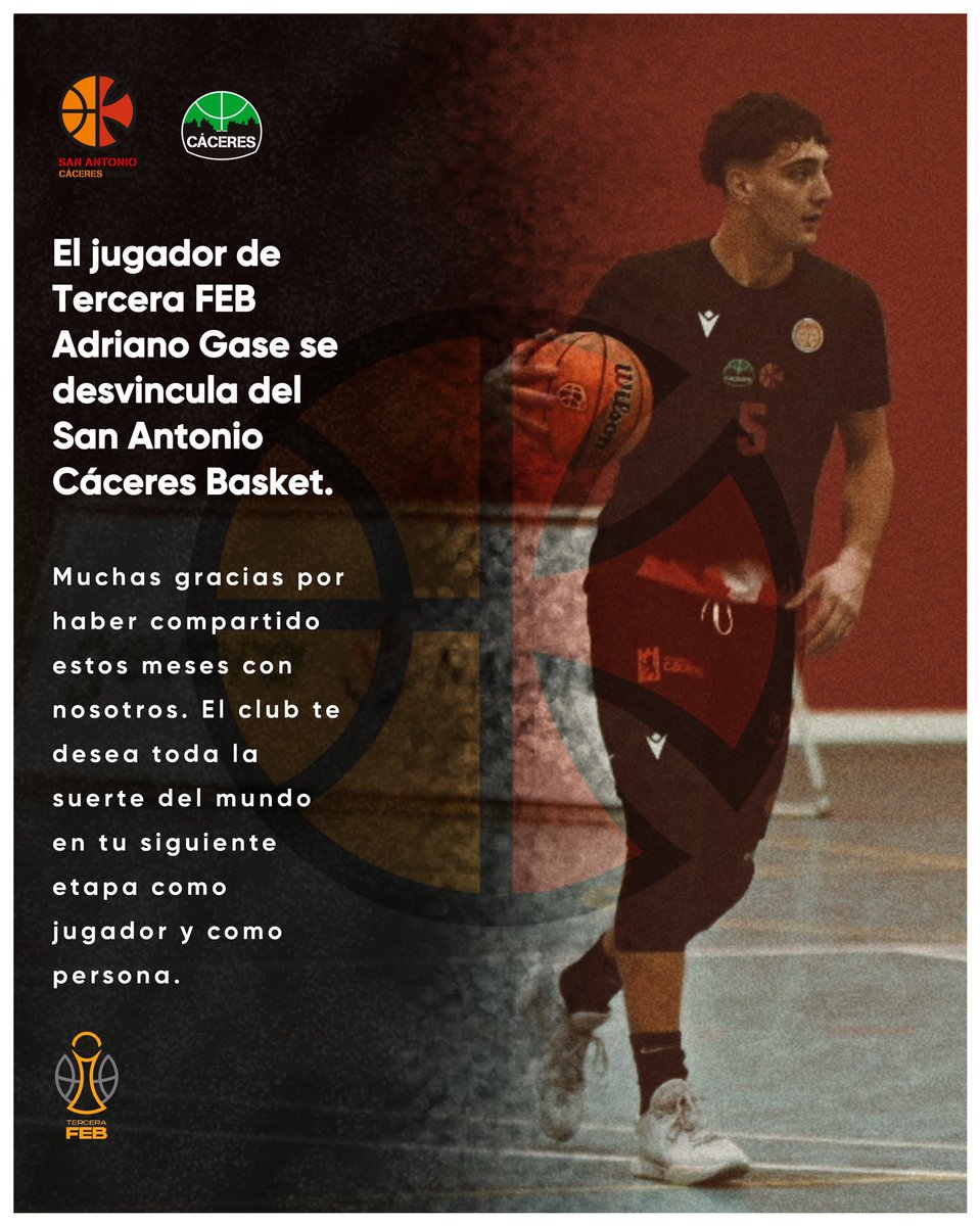 🚨 Mercado #TerceraFEB: Movimientos importantes en las últimas horas

▶️ Altas y bajas apurando el mercado de fichajes

✅ Adrián Froufe - <a href="/AdMoraleja1994/">AD Moraleja CB</a>
✅ <a href="/maximesteban/">Màxim Esteban Calvo</a> - <a href="/cbhospitalet/">C.B. L'Hospitalet</a>
❌ David Sainsbury - <a href="/BCBBadajoz/">Vítaly|La Mar BCBadajoz</a>
❌ Adriano Gase - <a href="/SanAntonioCc/">San Antonio Cáceres Basket</a>