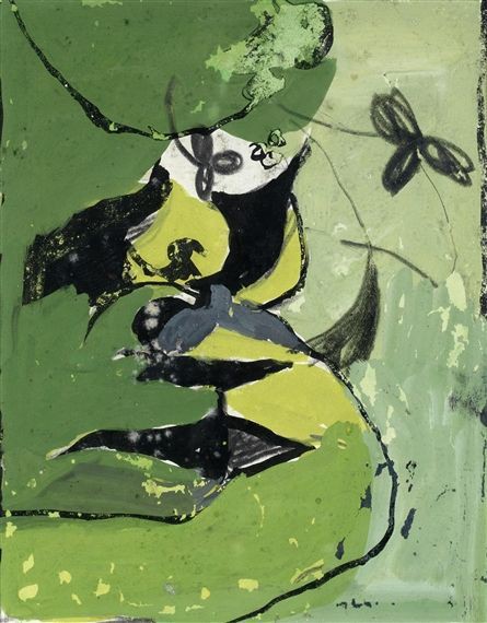 NSaliverou's tweet image. “...There is a sudden recognition that in what I have been looking at there is contained a unique series of #rhythms....”
~Graham Sutherland
 ||••
A Study of Foliage,,,1945
 #artist #paintings