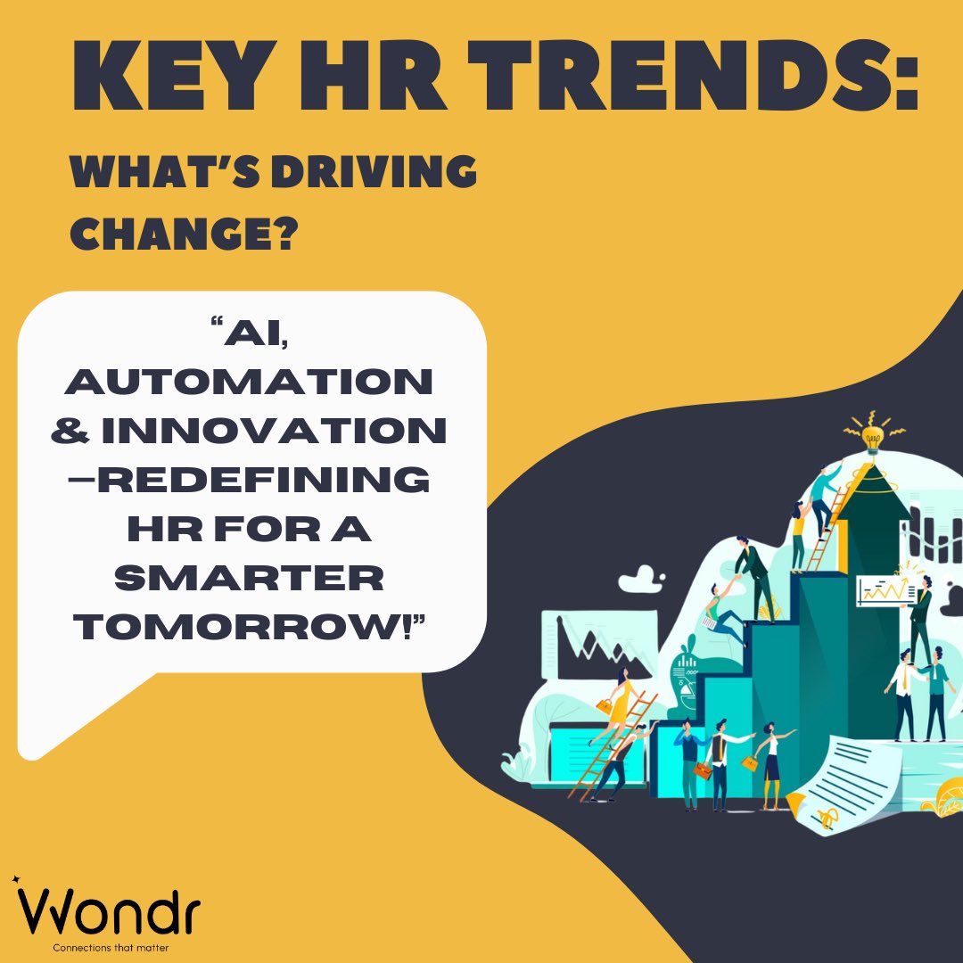 WondrOfficial's tweet photo. HR technology is evolving faster than
ever, redefining how we hire, engage, and retain
top talent. From AI-powered recruitment to
personalized employee experiences, the future
of work is here.Explore the top HR tech trends
shaping 2025! 
#HRTech2025 #HRInnovation
#Vibe25HR https://t.co/l1ciLFALHE