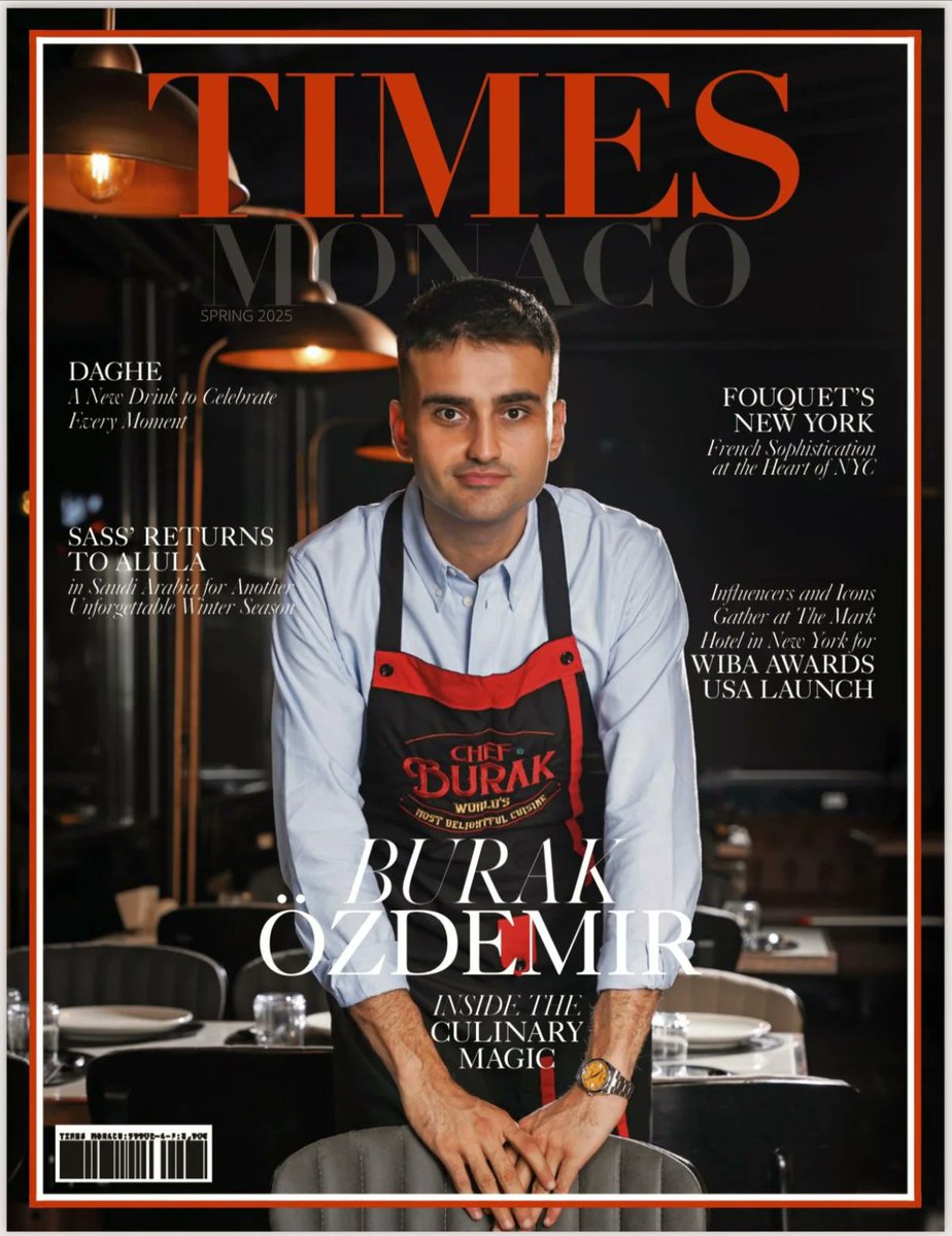 Times Monaco'ya kapak olan CZN Burak:

"Başarımın sırrı samimiyet ve içtenlik."