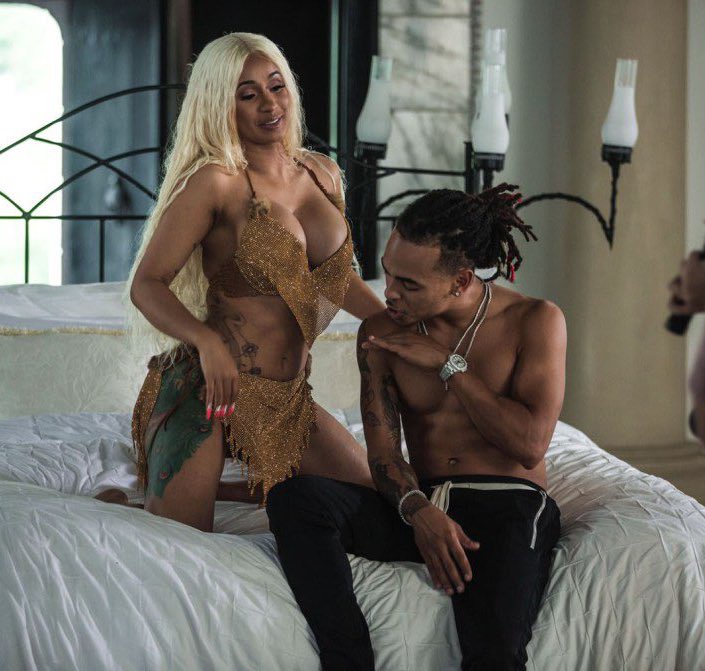 Cardi B and Ozuna in the studio tonight. 👀