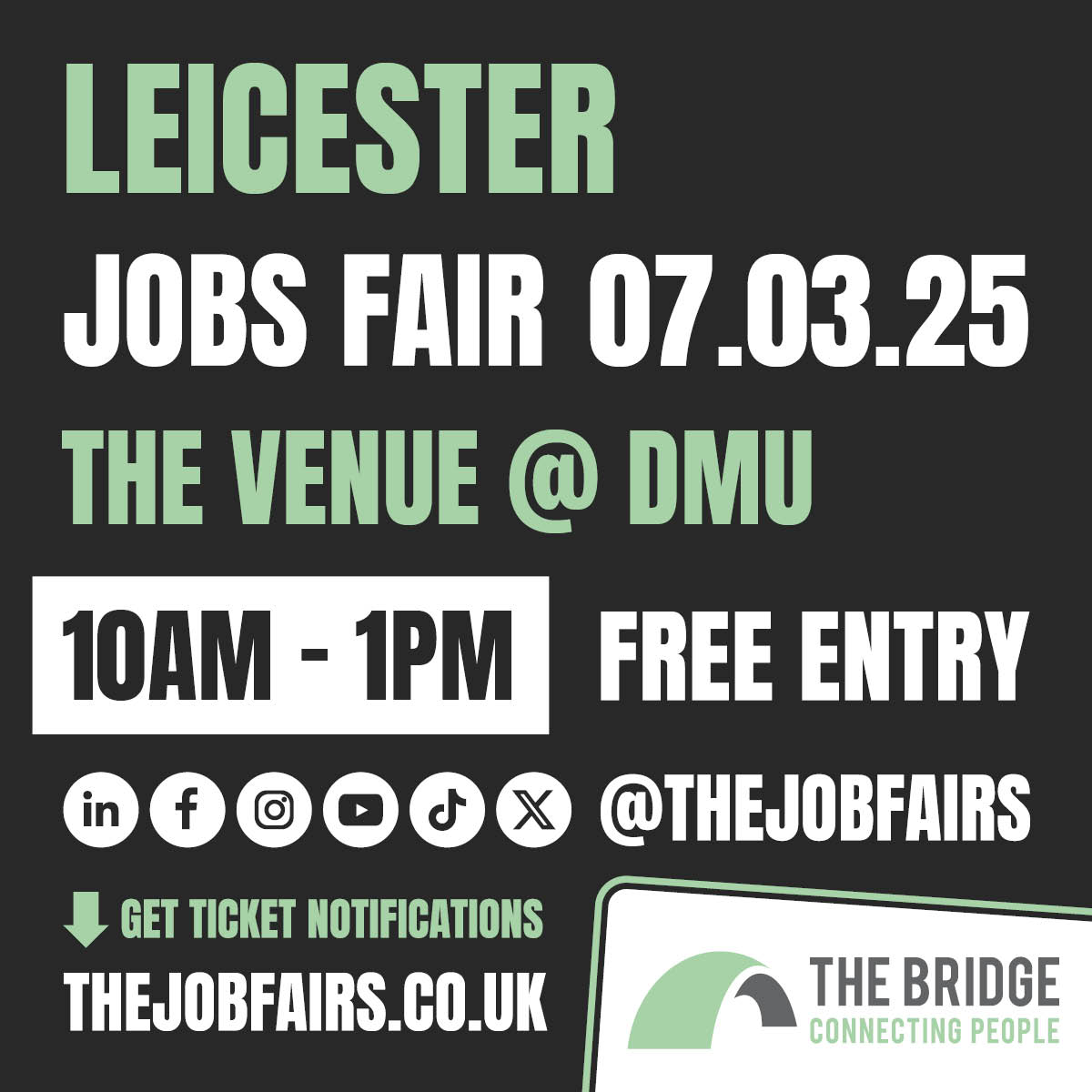 Come and take a look at the opportunities available!

#jobsfair #jobs #recruitment #careers #hiring #job #hr #Leicesterjobs #Leicester #recruit #jobseekers #jobsearch

2w