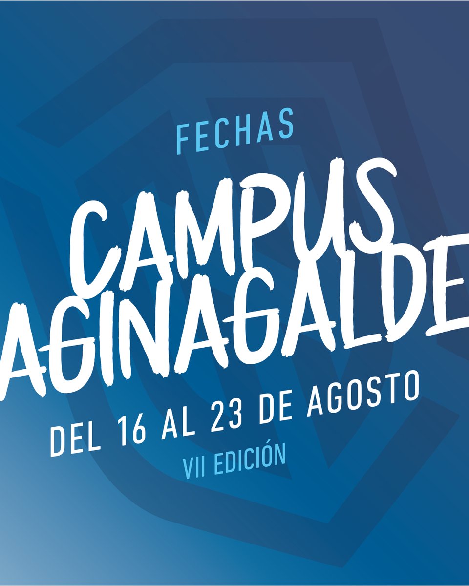 🚨 ¡Apunta las fechas en el calendario! 🚨

📆 16 agosto - 23 agosto

💙 Este verano, el Campus de Tecnificación Aginagalde te espera.

🔥¡Unos días llenos de diversión, aprendizaje y mucho balonmano!

💻 Muy pronto, en campusaginagalde.com

#CampusAginagalde #VIIEdición
