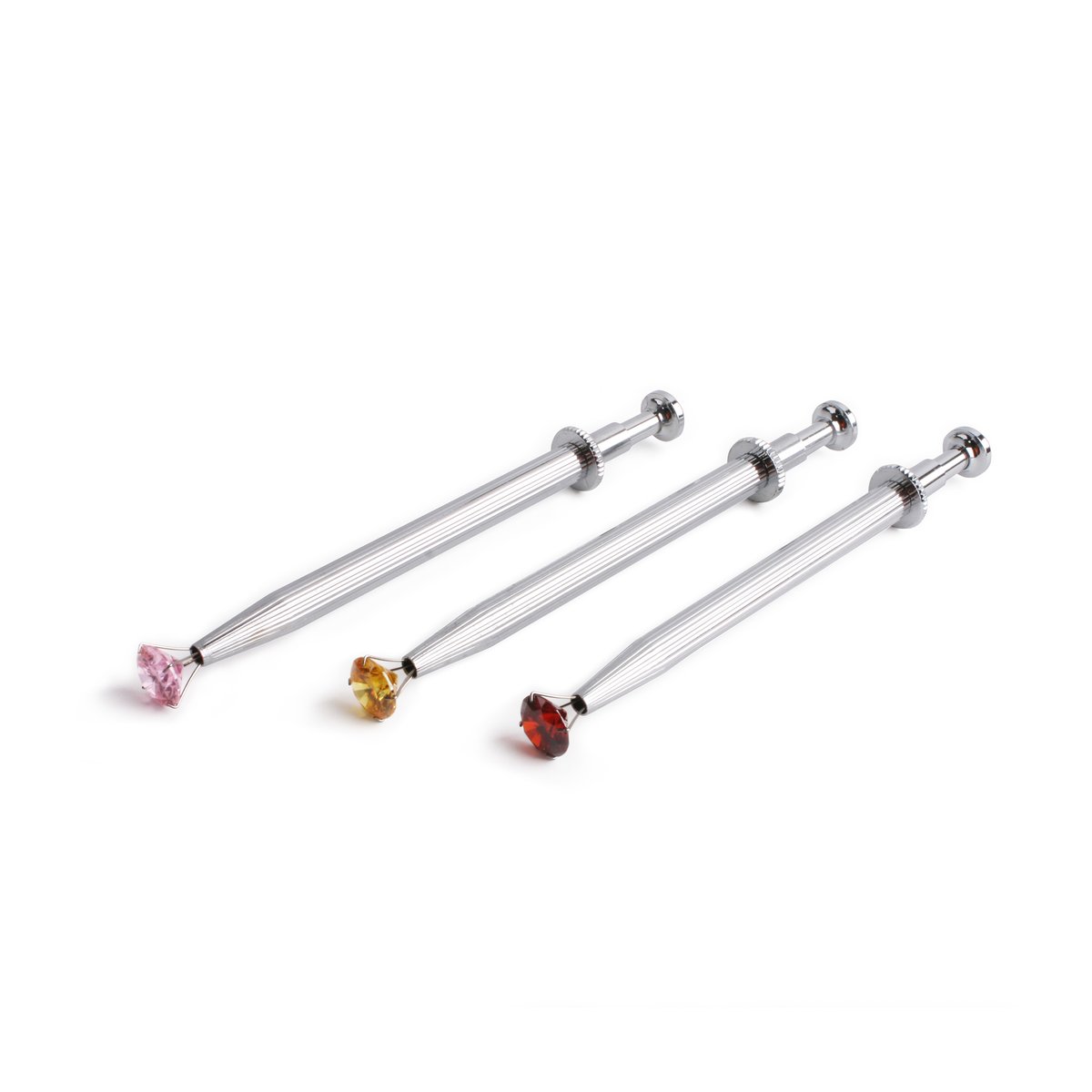 GemtrueUK's tweet image. DK502A - Diamond Holder
Length : 120mm
Finished in : Chrome
We provide high quality 4 prong stone holder, easy to hold any size of Diamond.
#diamondtester #gemstonecheckingequipment #microscope #diamonddisplaybox #diamondtrayset #diamondtweezers #jewelryloupe #diamondscales