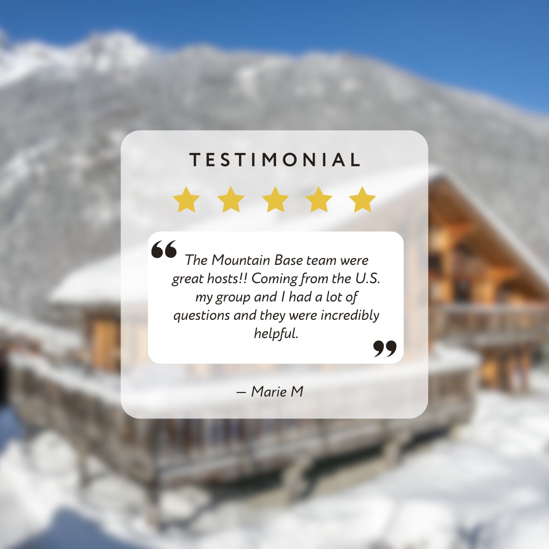 MountainBaseCHX's tweet photo. [EN]
⭐️ What our guests say…"The staff was helpful and responsive "..."The Mountain Base team were great hosts!” …. "I would highly recommend this company."⭐️

  Experience a special stay in in one of our other fabulous Chamonix chalets and apartments

 Book your dream getaway https://t.co/hAy0VO9Cx6