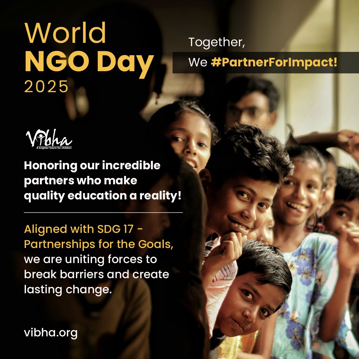 🌍✨ Celebrating World NGO Day with Our Incredible Partners! ✨🌍

On this  #WorldNgoday , we honor and appreciate our on-ground partners who are working tirelessly to make quality education accessible to every child. 

change is stronger when we #PartnerForImpact