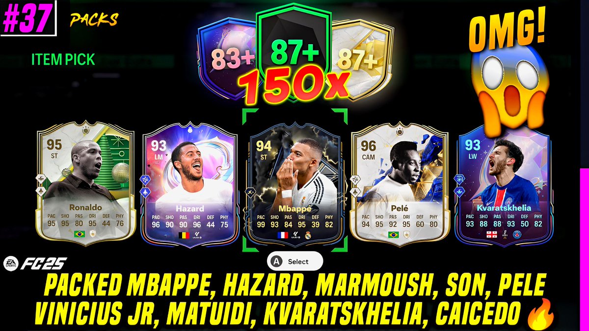 FunzHD's tweet image. OMG! PACKED MBAPPE, HAZARD, SON, TOTY PELE, RONALDO, KHAVATSKHELIA, MATUIDI, MARMOUSH, TCHOUAMENI - OPENING 150x 87+ CAMPAIGN MIX, ICON PP, 83+ x10 UPGRADE PACKS &amp;amp; 91+ FANTASY PACKS | FC25 #37🔥
youtu.be/hV5HvYwA5bg