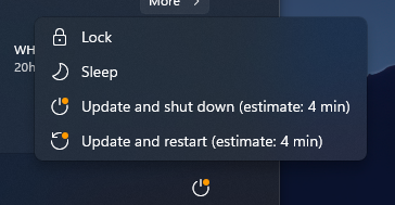 darvikpatel's tweet photo. REALLY WINDOWS? Ig i'm never going to shut down my pc https://t.co/T4eizvosII