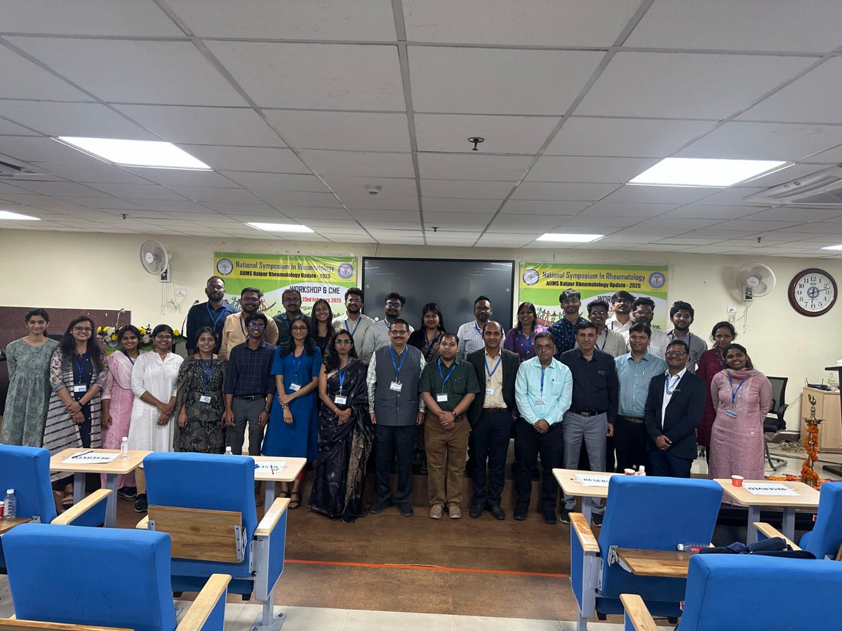 aiims_rpr's tweet photo. AIIMS RAIPUR SUCCESSFULLY HOSTS TWO-DAY RHEUMATOLOGY WORKSHOP AND CME
The Depart. of General Medicine successfully organized a two-day Rheumatology Workshop and Continuing Medical Education (CME), under the theme “Rheumatic Diseases in the Tropics: Challenges and Opportunities.” https://t.co/MeUm57oy6r
