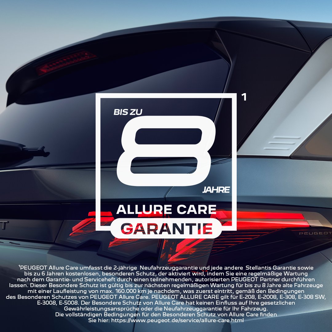 Gut für den Planeten, großartig für dich. Der #NewPeugeotE5008 macht umweltbewusstes Fahren mühelos elegant. #NeueGrenzeDerElektromobilität #Peugeot
