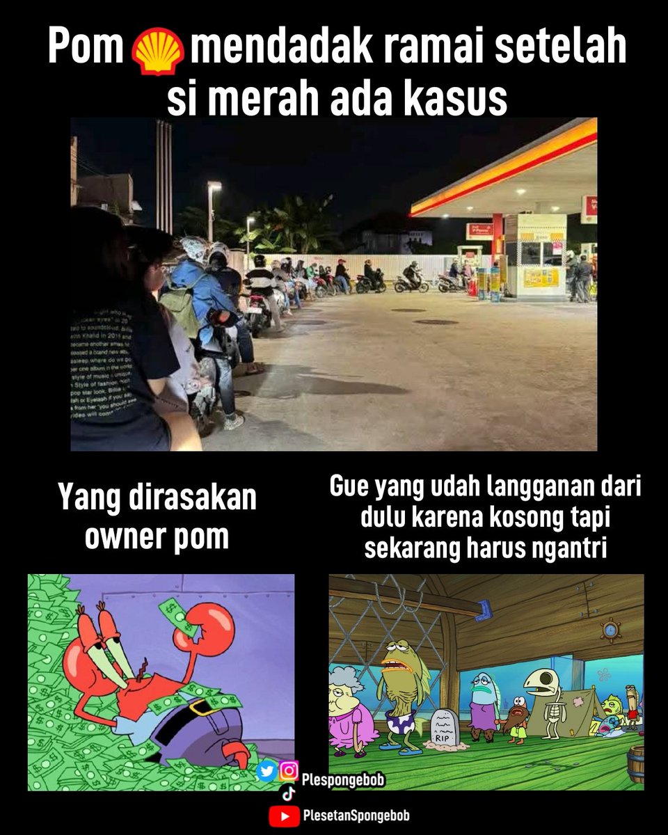 plesbob's tweet image. Gara² pertamax pom shell langganan gue jadi penuh