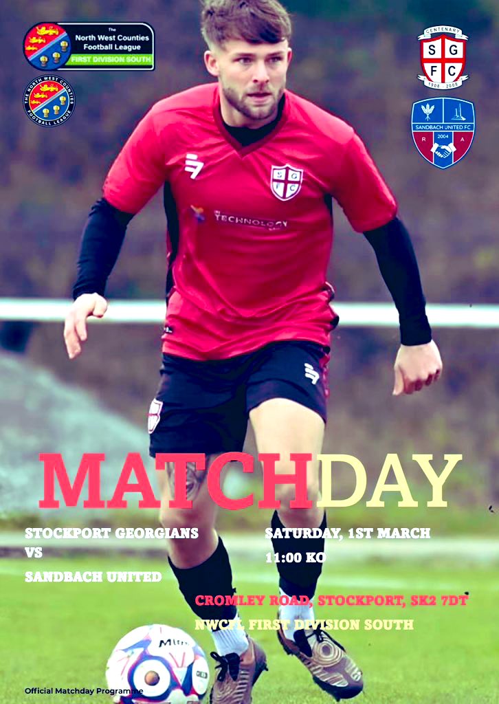 Just 2️⃣ days to go until we kick off the Saturday fixtures of the #NWCFLGroundHop2025 ⚽️

Kenzie Cookson features as our cover star for our printed programme which will be readily available, full of content &amp; priced at only £2.50

@NWCLHop2025 <a href="/SandbachFC_1st/">Sandbach United - 1st Team ⚽️</a> 

#upthegeorgians