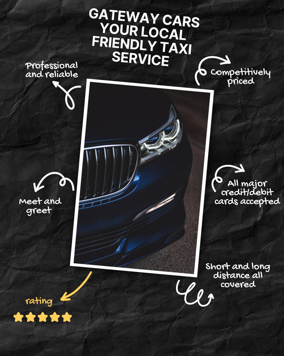 CarsGateway's tweet photo. 🚖 Looking for Reliable Taxis in Woking? Choose Gateway Cars! 

📞 Contact &amp; Booking Details 📞
☎️ Phone: 01483 370370
📧 Email: gatewaycars370@hotmail.com
🌐 Website: https://t.co/pxv7O63h2o https://t.co/I07pYvU4jn