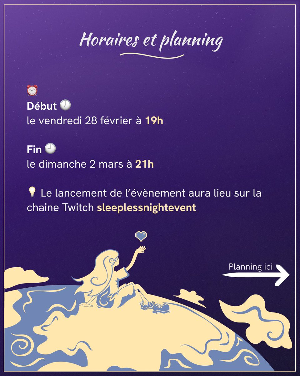 Sleepless Night - Événement Caritatif Twitch tweet media