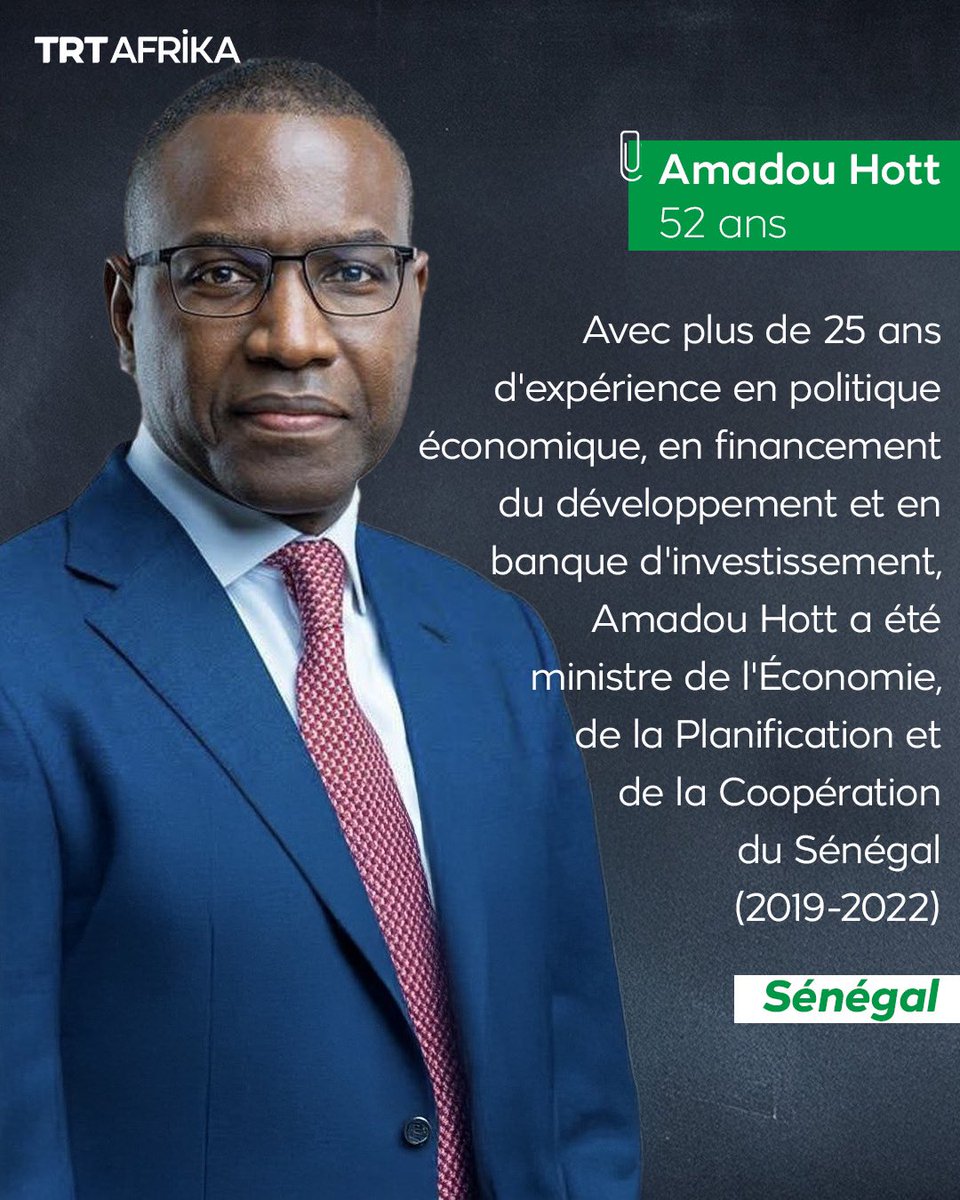 trtafrikaFR's tweet image. Cinq candidats sont en lice pour la présidence de la BAD, une institution clé pour le financement des infrastructures sur le continent : la Sud-Africaine Bajabulile Swazi Tshabalala, le Sénégalais Amadou Hott, le Tchadien Mahamat Abbas Tolli, le Mauritanien Sidi Ould Tah, le…