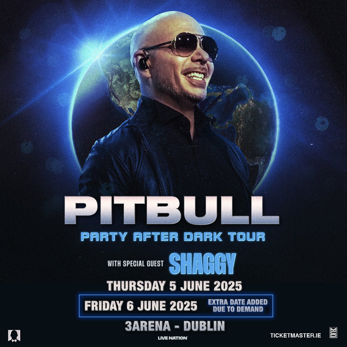 🔸EXTRA DATE🔸

Due to phenomenal demand, <a href="/pitbull/">Pitbull</a> has added a second date at #3Arena on Friday, 6 June 2025 with special guest Shaggy.

🎟️ General sale - Friday at 9am