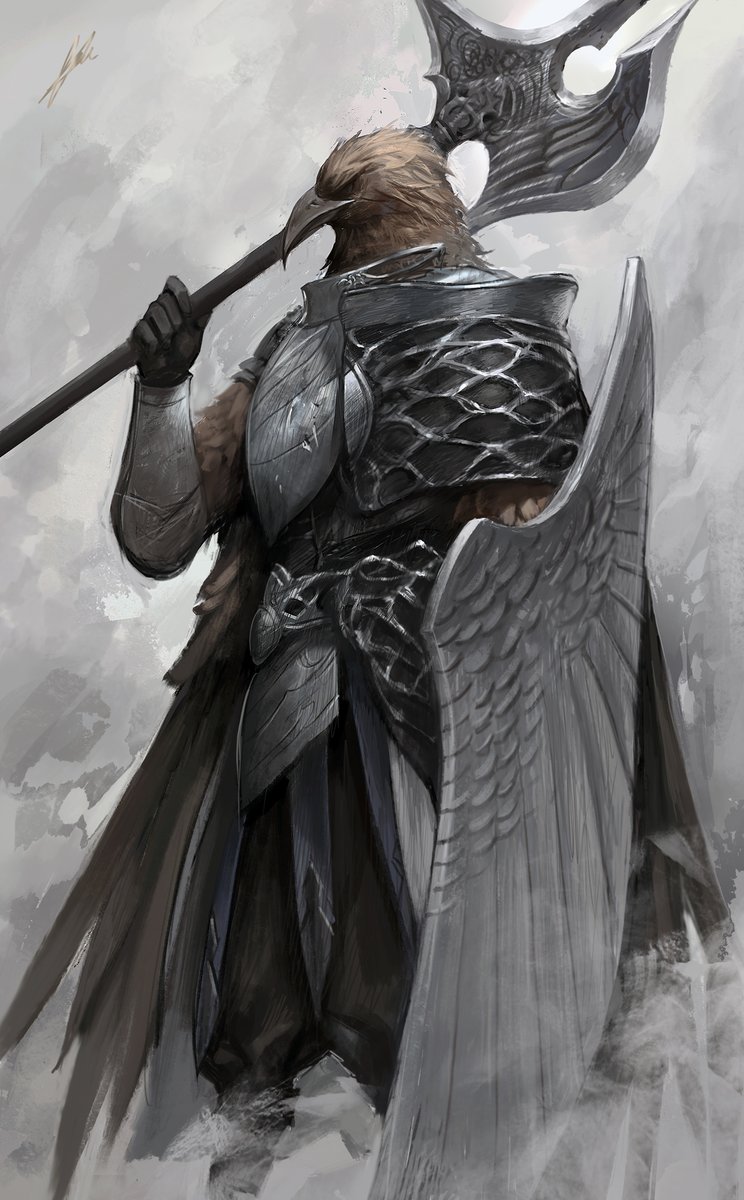 Eldenring, guardian

I'm uploading the detailed works :
artstation.com/junjuik

#NIGHTREIGN #ELDENRING #guardian #illustration