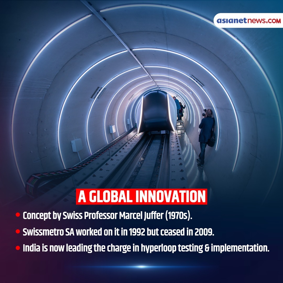 AsianetNewsEN's tweet image. India is taking a giant leap in futuristic transportation! A groundbreaking project is set to redefine high-speed travel. 

#India #Hyperloop #Railways #AsianetNewsable

🌐 newsable.asianetnews.com
🎥 youtube.com/asianetnewsable