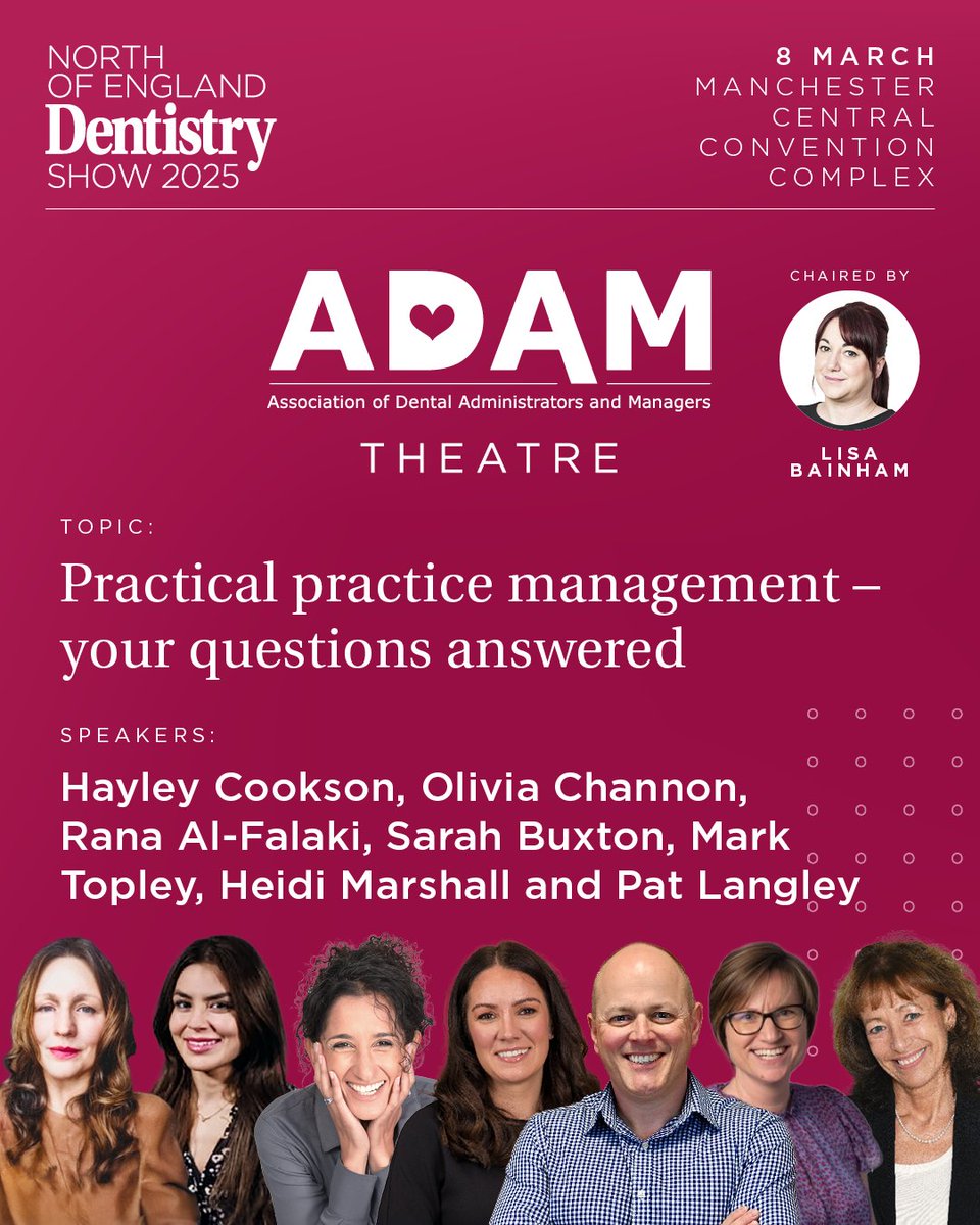 Dodd Accountants (@doddaccountants) on Twitter photo Catch <a href="/Heidi__Marshall/">Heidi Marshall</a> next weekend (8th March) at the North of England Dentistry show alongside ADAM at 12noon and 3pm. Catch <a href="/Heidi__Marshall/">Heidi Marshall</a> next weekend (8th March) at the North of England Dentistry show alongside ADAM at 12noon and 3pm.