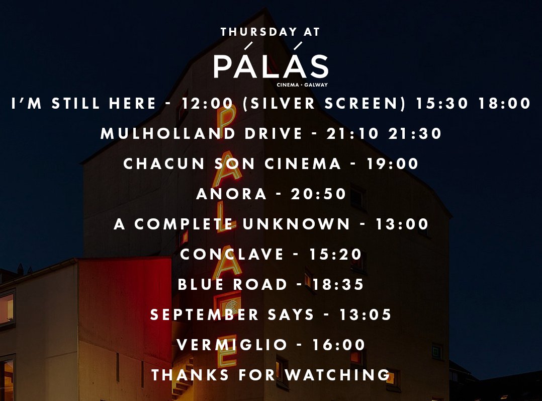 🎟️ &amp; 🕰️ palas.ie