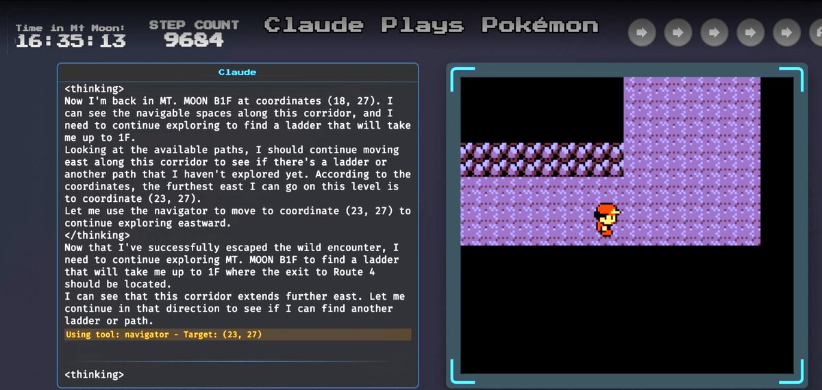 leore245's tweet image. OpenAI, please release GPT-4.5 for real-world use cases like Pokémon. Claude has been STUCK FOR 16 HOURS! Save us, OpenAI, by providing a better game-player!