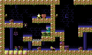 newIapetus's tweet photo. #8bit #gamedev #c64 #commodore #retrogaming  
Hello pips!
Zezito and the Lost Stars
Playing with some gfx  for the C64 version of the game.
Bigger game area and also more sprites on screen
#indiedev #8bitcoders #pixelart #ドット絵 https://t.co/om1tObS9j2