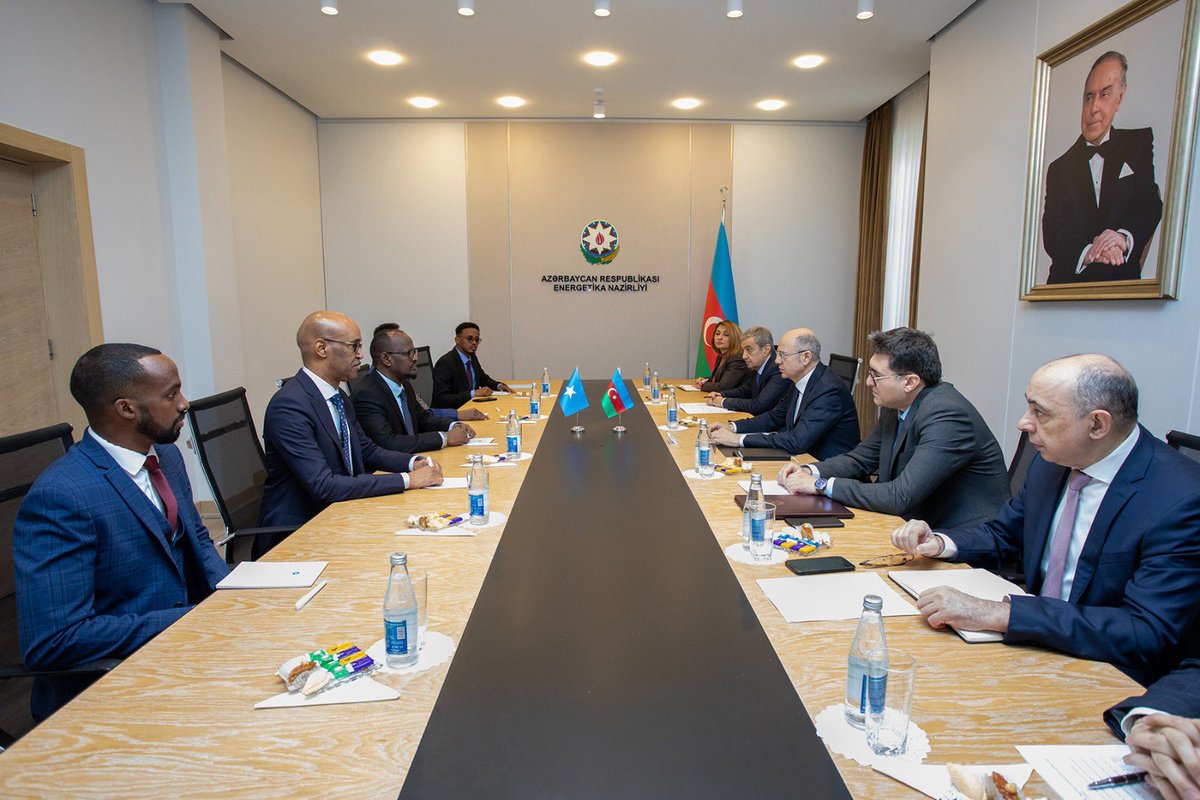 Pleased to have signed MoU with H.E. Parviz Shahbazov, Minister of Energy of Azerbaijan, to strengthen cooperation in the oil  &amp; gas sector. This partnership marks a significant step in advancing Somalia’s oil &amp; Gas development by leveraging Azerbaijan’s expertise.