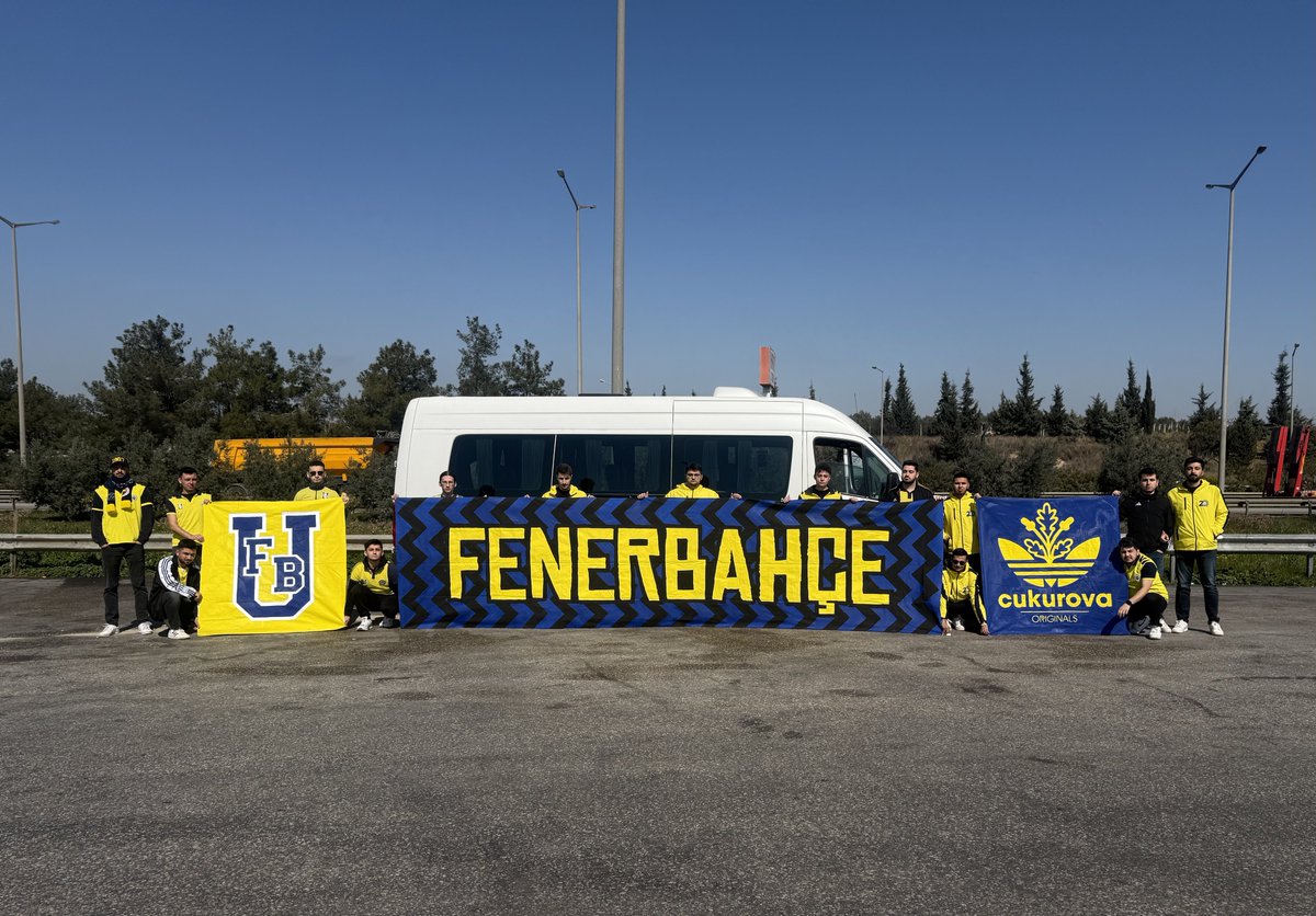 UFBCukurova's tweet photo. 1907 ÜNİFEB Çukurova Üniversitesi örgütlenmesi olarak Gaziantep FK - Fenerbahçe karşılaşması için Gaziantep yolundayız. 
#FenerbahçeninYolunda https://t.co/e9Q89sLrkZ