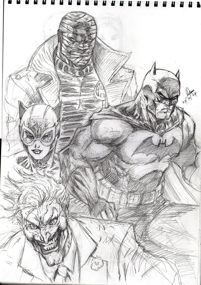Some batman hush 2 fan art #Batman #Hush #h2sh #jimlee