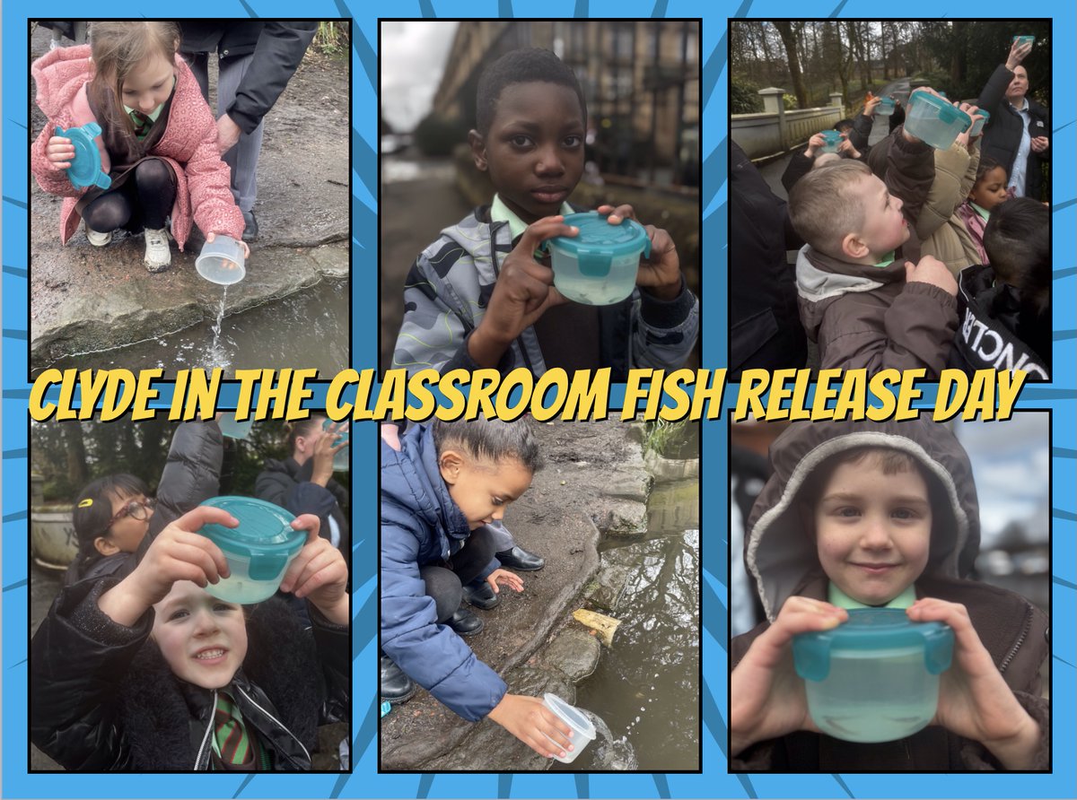 We had a great time yesterday releasing our fish into their new home. #FutureStewards #ClydeintheClassroom #SDG14