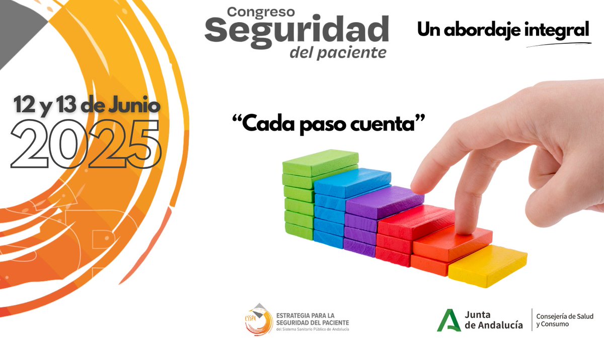 📢 III CONGRESO SEGURIDAD DEL PACIENTE 2025
"Un abordaje integral: cada paso cuenta"

🗓️ 12 y 13 de junio de 2025
 📍Modalidad presencial en <a href="/easpsalud/">Escuela Andaluza SP</a>
🖥️ y online
🙋Dirigido a profesionales sanitarios y a todas aquellas personas comprometidas con la seguridad del paciente

ℹ️👇