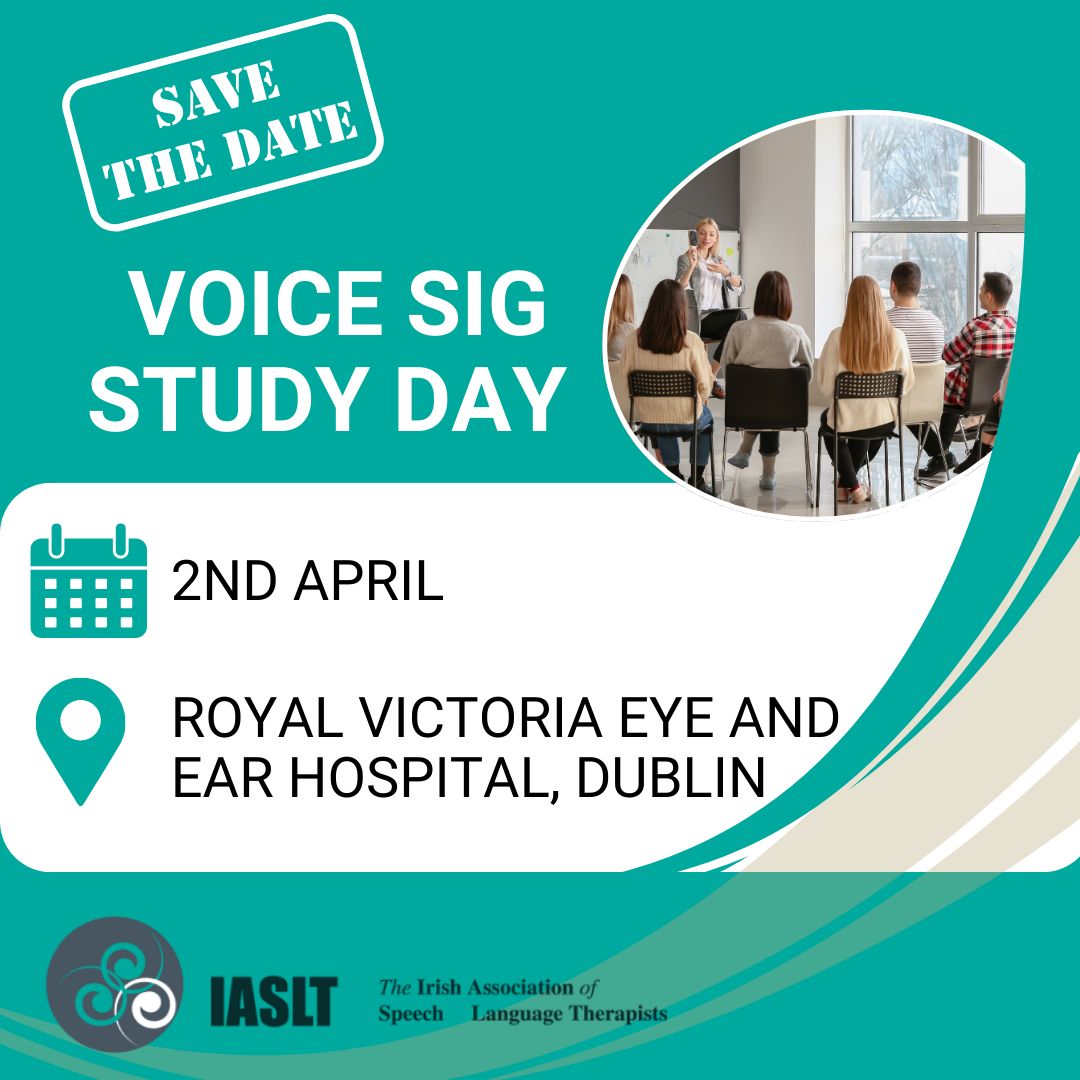 Save the date for the Voice SIG Study Day! VIM, An Innovative Approach to Voice Therapy with guest speaker Ann-Christine Ohlsson, Senior Researcher and University Teacher, Gothenburg University. More here buff.ly/3D5ZXzp
