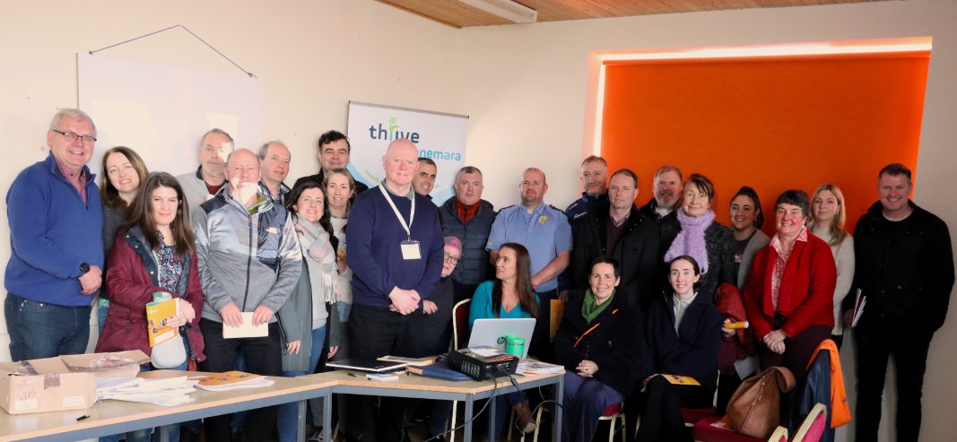 Some members of the community who completed Safetalk in Clifden as part of Thrive Connemara. Thanks to everyone who turned out. #ThriveConnemara #MentalHealthIreland #Safetalk