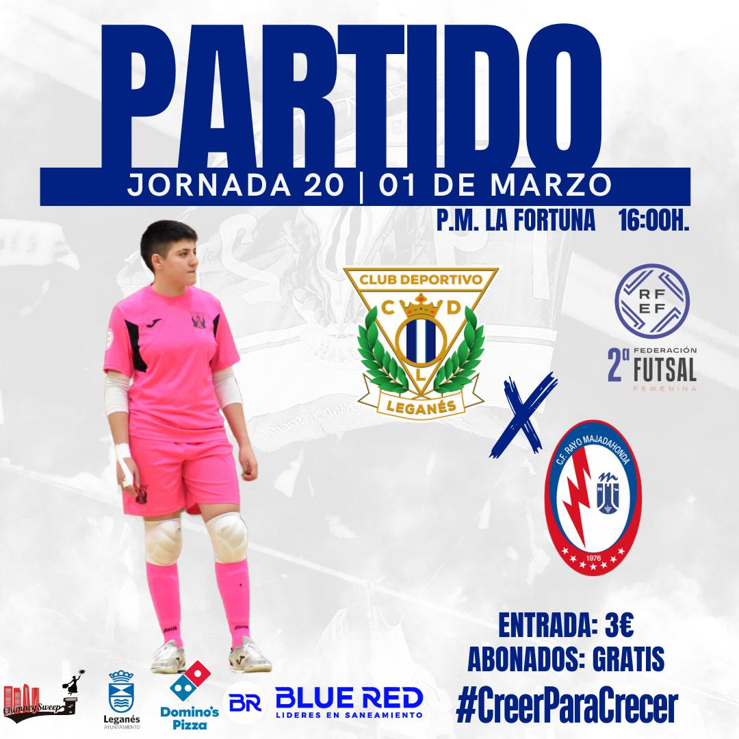CDLeganesFS_Fem's tweet photo. HORARIO | 2ª RFEF 

📅 Sábado, 1 de Marzo
⏰ 16:00h
📍P.M. La Fortuna

Las nuestras se enfrentan al primer clasificado y buscarán conseguir los 3 puntos para seguir luchando por los puestos de PlayOff.  

¡Os necesitamos! 📢🥳

https://t.co/MFeOudrfz6

#CreerParaCrecer 💙🤍 https://t.co/nKNgcQqM6c