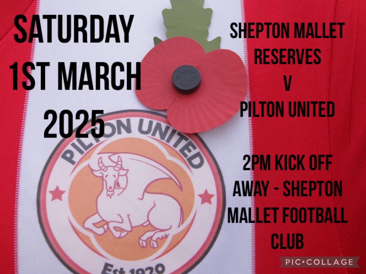 Pilton United Football Club (@afc_pilton) on Twitter photo β½οΈ FOOTBALL THIS SATURDAY, ITS A LOCAL ONE β½οΈ
Pilton United
π Shepton Mallet FC Reserves
π Cup
π Saturday 1st March 2025
β° 2pm Kick Off
π Away - Shepton Mallet Football Club
β½οΈπ΄β«οΈβ½οΈ
<a href="/Mallet_AFC/">Shepton Mallet AFC</a> β½οΈ FOOTBALL THIS SATURDAY, ITS A LOCAL ONE β½οΈ
Pilton United
π Shepton Mallet FC Reserves
π Cup
π Saturday 1st March 2025
β° 2pm Kick Off
π Away - Shepton Mallet Football Club
β½οΈπ΄β«οΈβ½οΈ
<a href="/Mallet_AFC/">Shepton Mallet AFC</a>