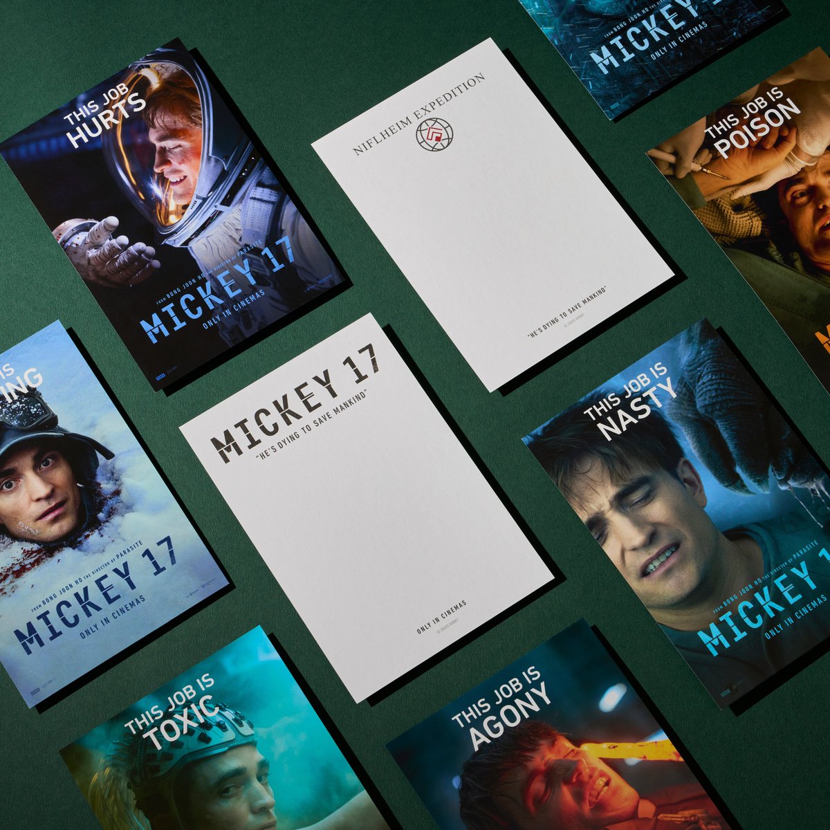 🎬 <미키 17> 개봉 기념 — CGV 굿즈 콤보 🍿🥤
➰ 메인 &amp; 캐릭터 포스터 이미지 엽서세트 실물샷 ✉️
