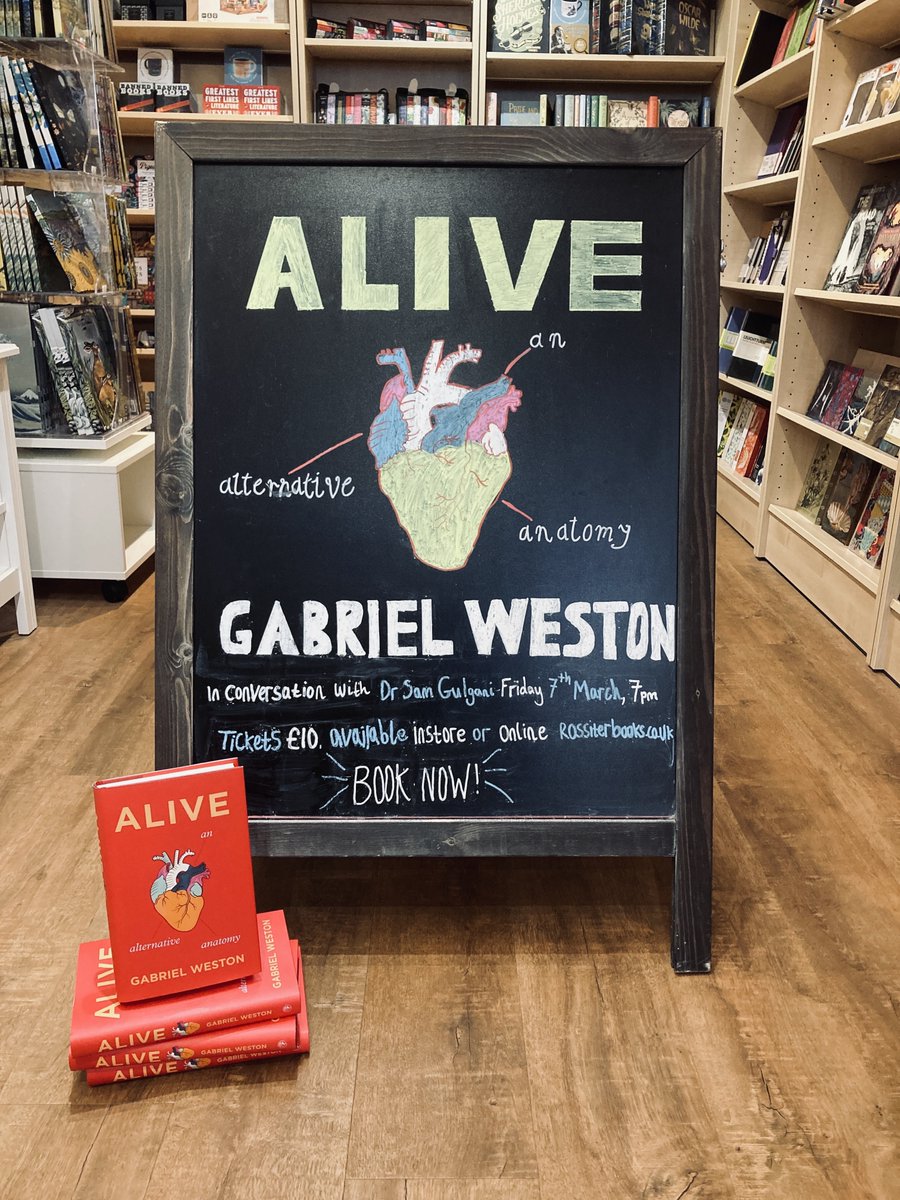 Rossiter Books (@rossiterbooks) on Twitter photo We can't recommend Alive highly enough - and are very excited to welcome Gabriel Weston to #Cheltenham next week
🎟️ticketsource.co.uk/rossiterbooks/…
<a href="/JonathanCape/">Jonathan Cape</a> #alive We can't recommend Alive highly enough - and are very excited to welcome Gabriel Weston to #Cheltenham next week
🎟️ticketsource.co.uk/rossiterbooks/…
<a href="/JonathanCape/">Jonathan Cape</a> #alive