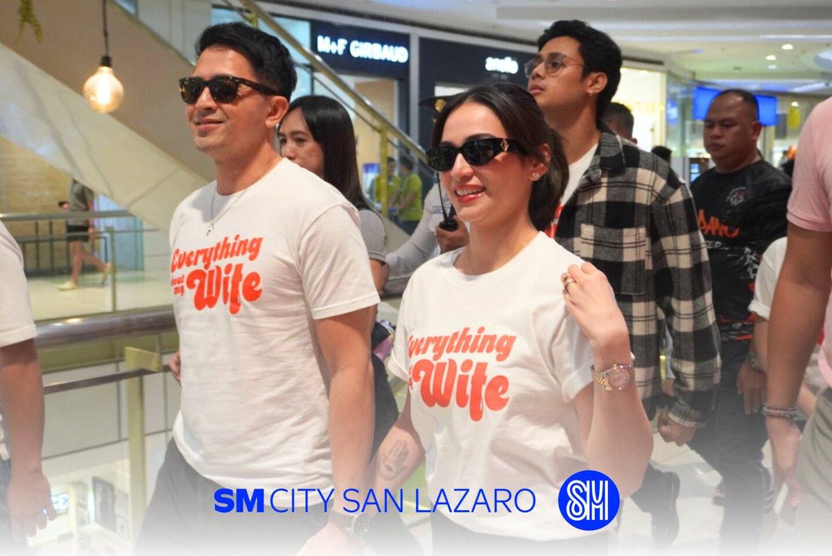 smcitysanlazaro's tweet photo. ✨ #SpottedAtSMSanLaz ✨

We can feel the 💞'KILIG'💞 VIBES when #EverythingAboutMyWife stars Dennis Trillo and Jennylyn Mercado dropped by here at #SMSanLaz 😍

Get ready to feeling EVERYTHING and watch their comeback movie at SM Cinema San Lazaro 💘

#EverythingsHereAtSM #AweSM https://t.co/kwBLZz7JIK