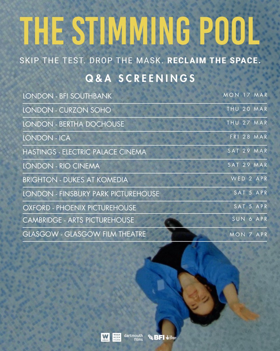 The Stimming Pool (@thestimmingpool) on Twitter photo Book now for our special #TheStimmingPool filmmaker Q&A events ahead of the film's general release in cinemas on March 28 dartmouthfilms.com/thestimmingpool Book now for our special #TheStimmingPool filmmaker Q&A events ahead of the film's general release in cinemas on March 28 dartmouthfilms.com/thestimmingpool
