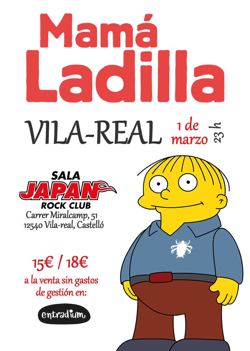 Y el sábado en la Japan de Vila-Real.

Anticipadas:
entradium.com/events/mama-la…